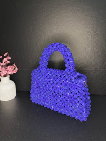 Aurora Beaded Mini Bag – Royal Purple